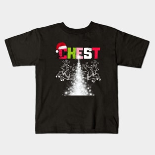 Chest Nuts Christmas Shirt Funny Matching Couple Chestnuts Kids T-Shirt